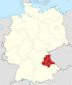 Lage der Oberpfalz in Deutschland